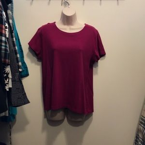 St. John’s Bay dark pink t shirt XL